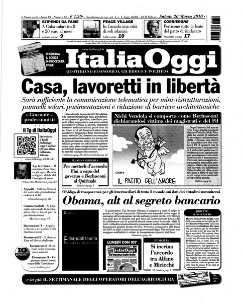 Italia oggi : quotidiano di economia finanza e politica